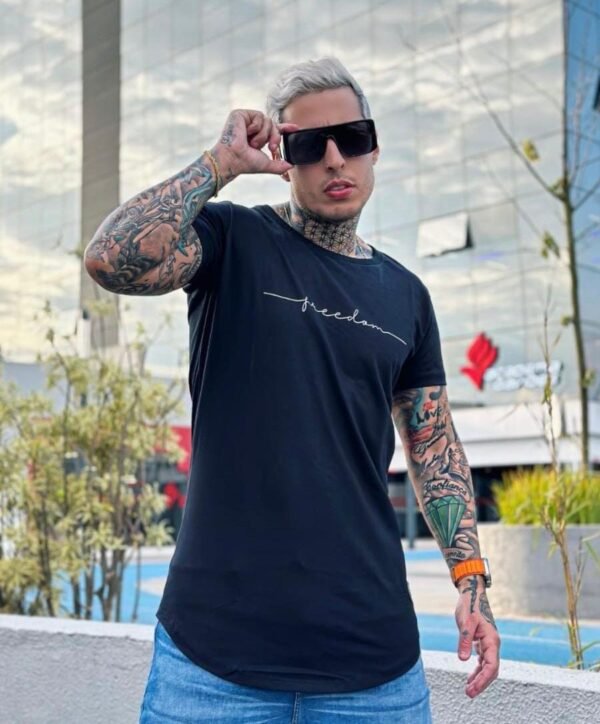 Camiseta Longline Freedom