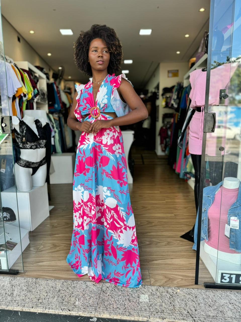 Vestido Longo Floral