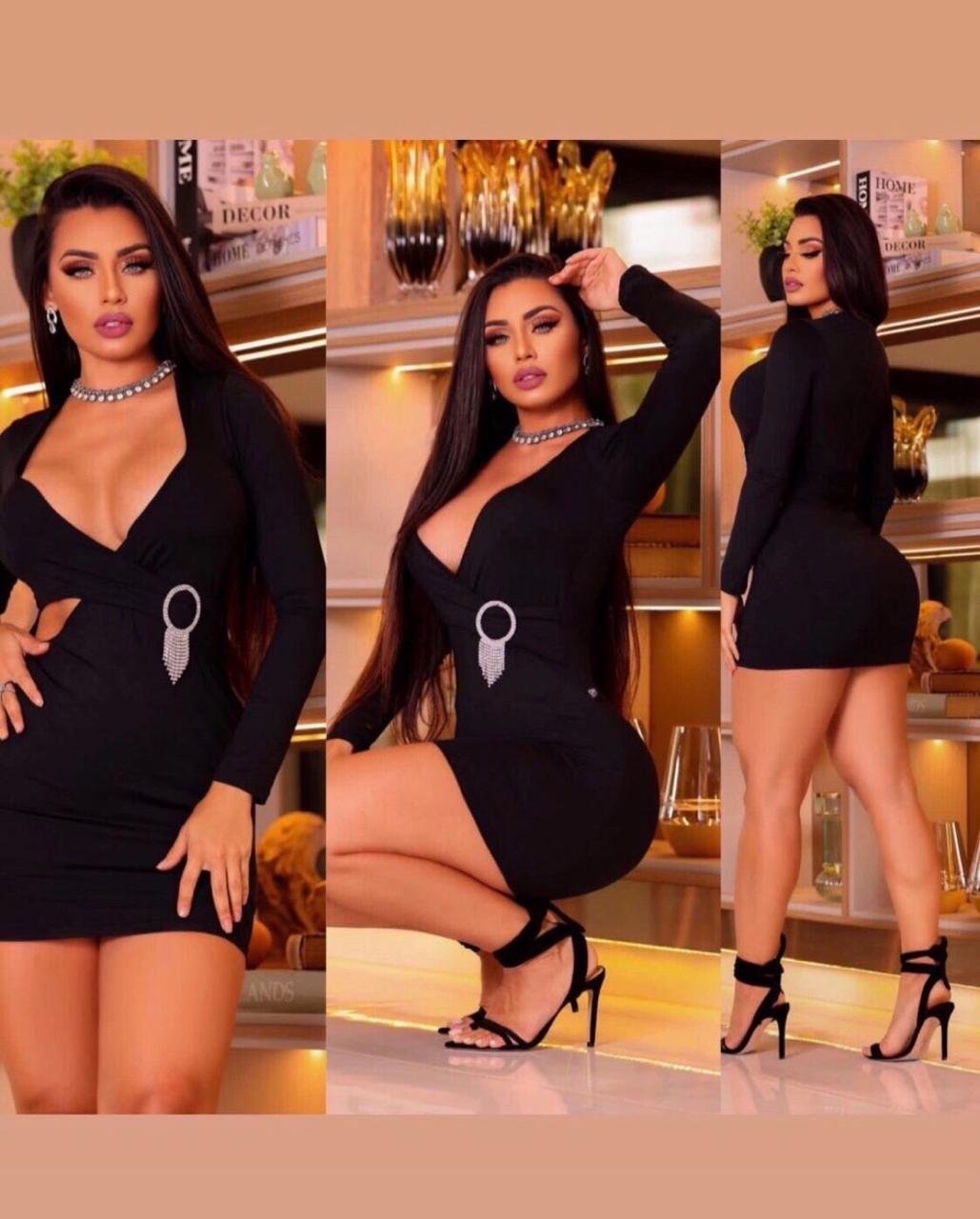 Vestido Luxuoso Strass